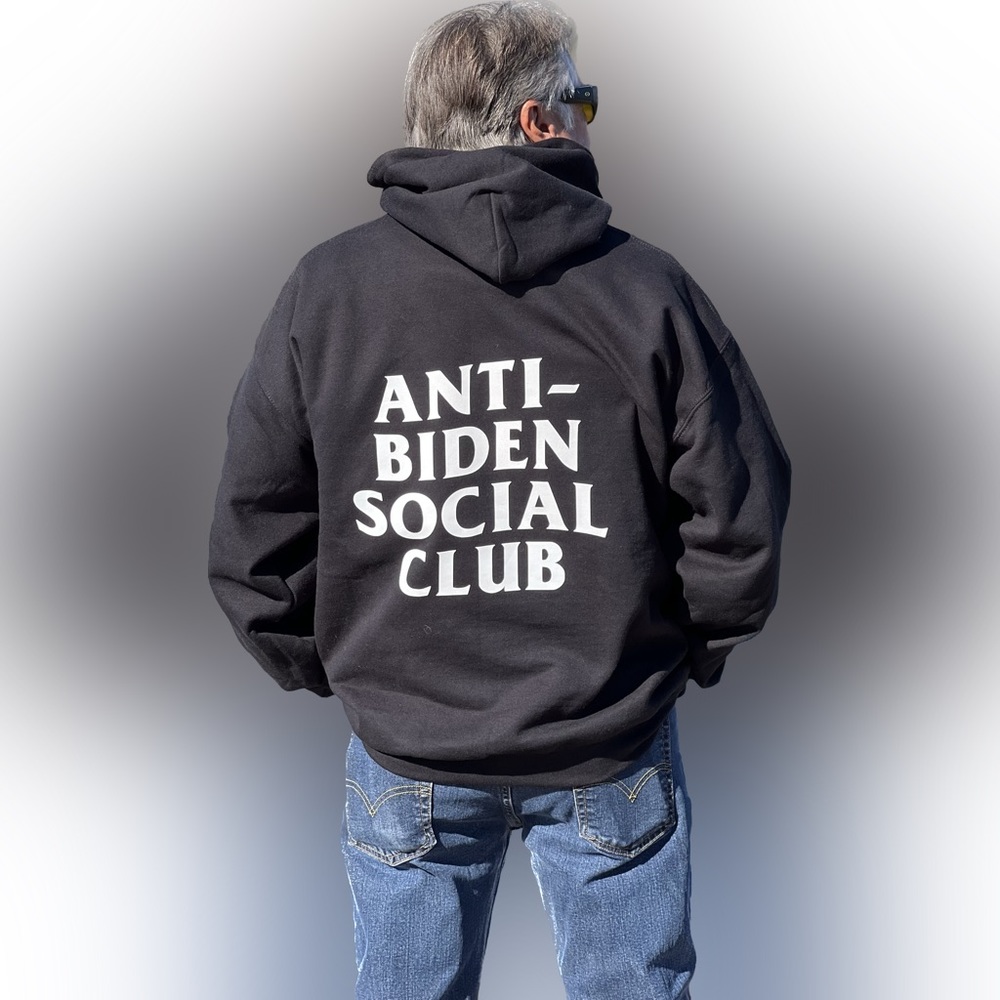 ANTI-BIDEN SOCIAL CLUB UNISEX PULLOVER HOODIES